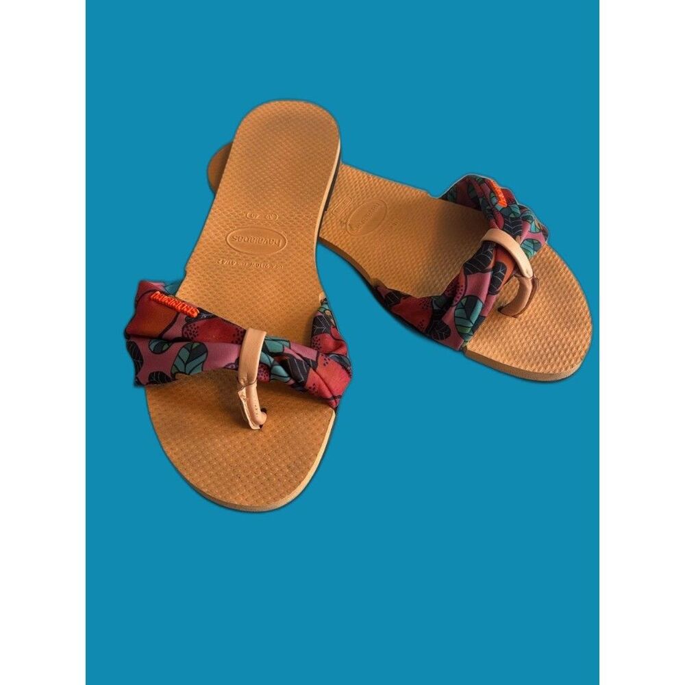 Havaianas You Saint Tropez Sandals Peach 39/40 Brazil (US Women's 9/10) M
